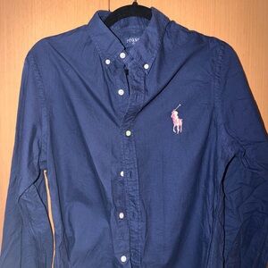 Ralph Lauren Men's Dark Blue Casual Shirt